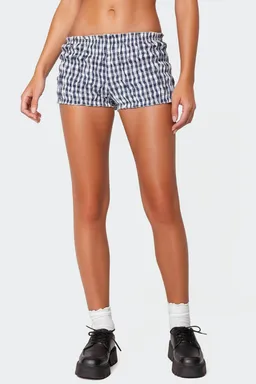 Short gingham fruncido de Edikted en Shorts para argentina