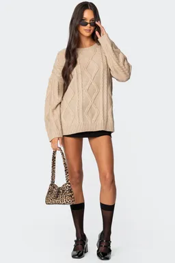 Sweater kennedy punto trenzado de Edikted en Buzos y Sweaters para argentina
