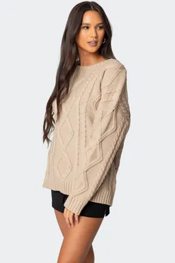 Sweater kennedy punto trenzado de Edikted en Buzos y Sweaters para argentina