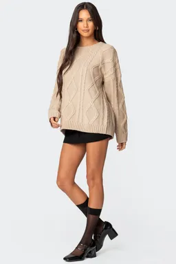 Sweater kennedy punto trenzado de Edikted en Buzos y Sweaters para argentina
