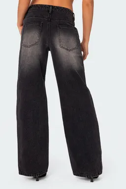 Jeans magda tiro bajo lavado de Edikted en Pantalones para argentina