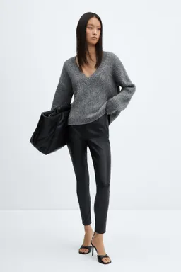 Leggings efecto cuero de Mango en Pantalones para argentina
