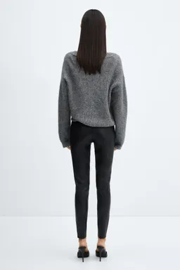 Leggings efecto cuero de Mango en Pantalones para argentina