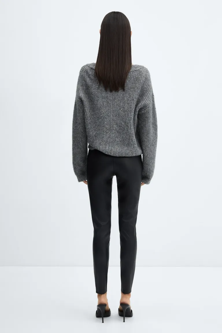 Leggings efecto cuero de Mango en Pantalones para argentina
