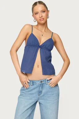 Musculosa otis con abertura frontal de Edikted en Tops para argentina