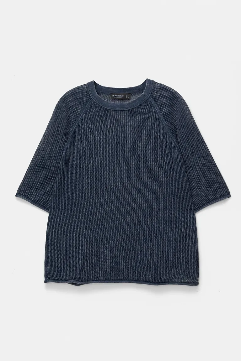 Remera de punto manga corta de Pull&Bear en Remeras y Polos para argentina
