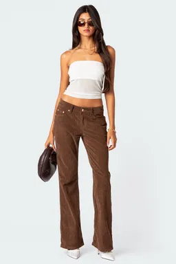 Pantalones acampanados corderoy de Edikted en Pantalones para argentina