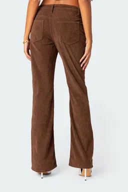 Pantalones acampanados corderoy de Edikted en Pantalones para argentina
