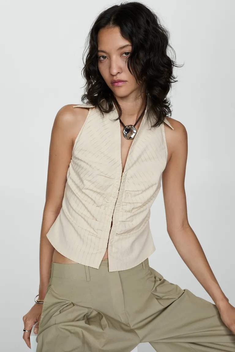 Top rayas con cremallera de Mango en Tops para argentina