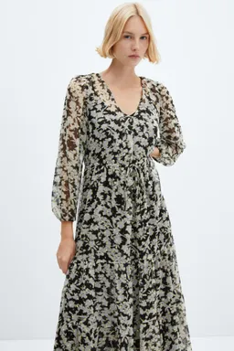 Vestido midi estampado floral de Mango en Vestidos para argentina