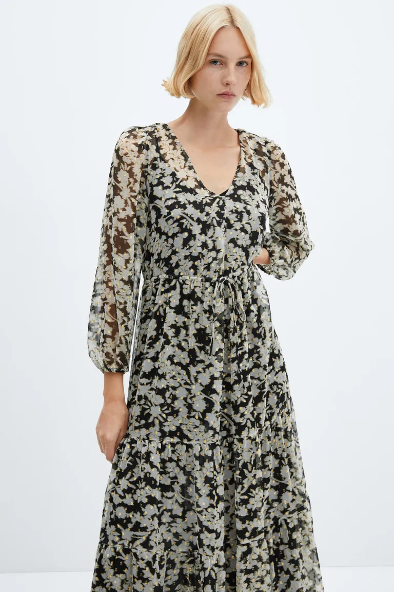 Vestido midi estampado floral de Mango en Vestidos para argentina