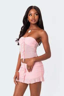 Top tubo solange con volados de Edikted en Tops para argentina