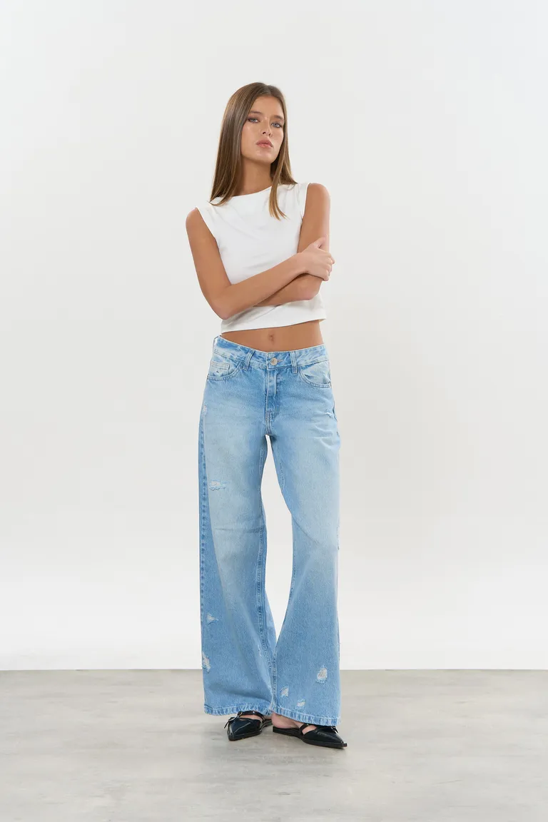 Jean denim wide stella de Magda en Pantalones para argentina
