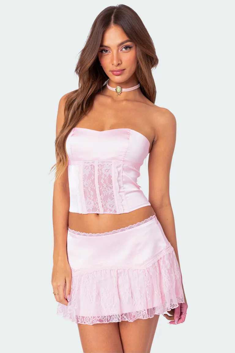 Corset lex satén encaje de Edikted en Ropa Interior y Medias para argentina