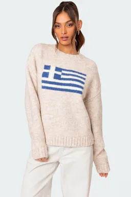Sweater oversized punto grueso greece de Edikted en Buzos y Sweaters para argentina