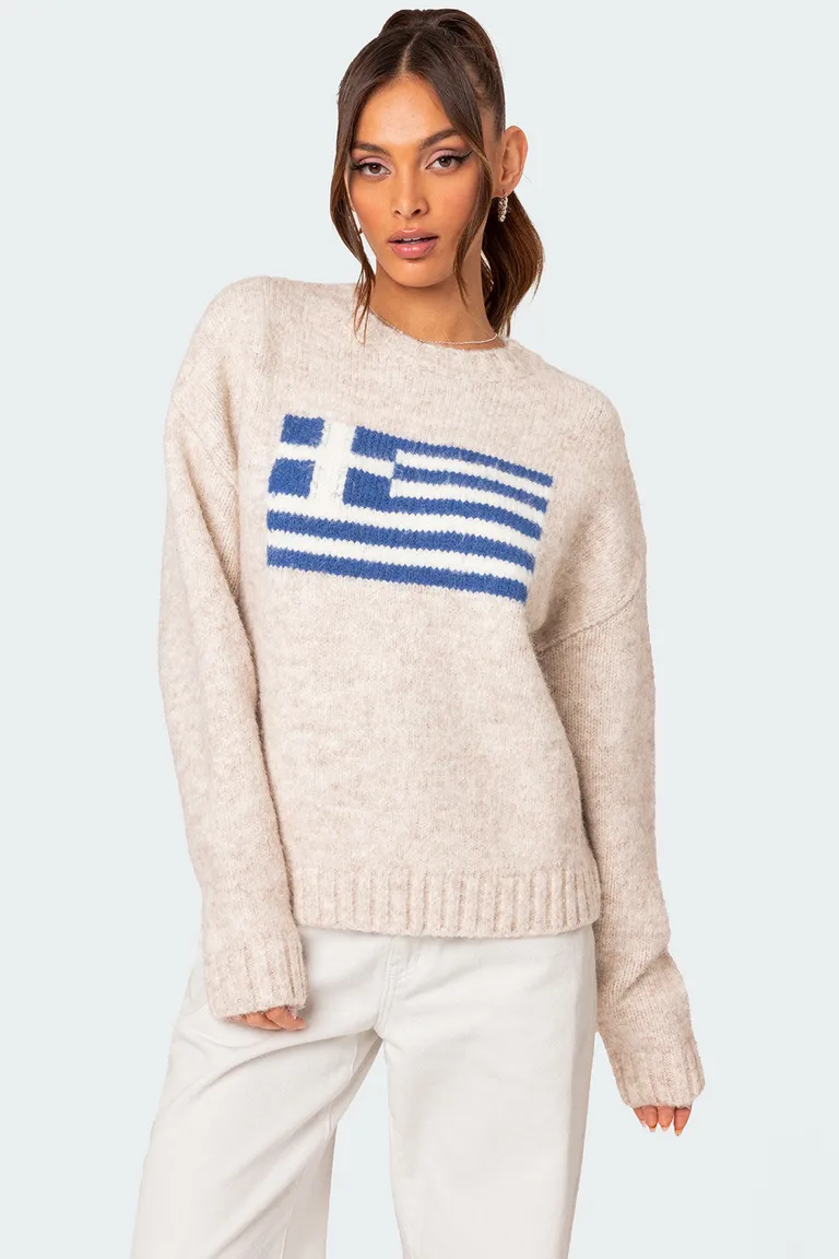 Sweater oversized punto grueso greece de Edikted en Buzos y Sweaters para argentina