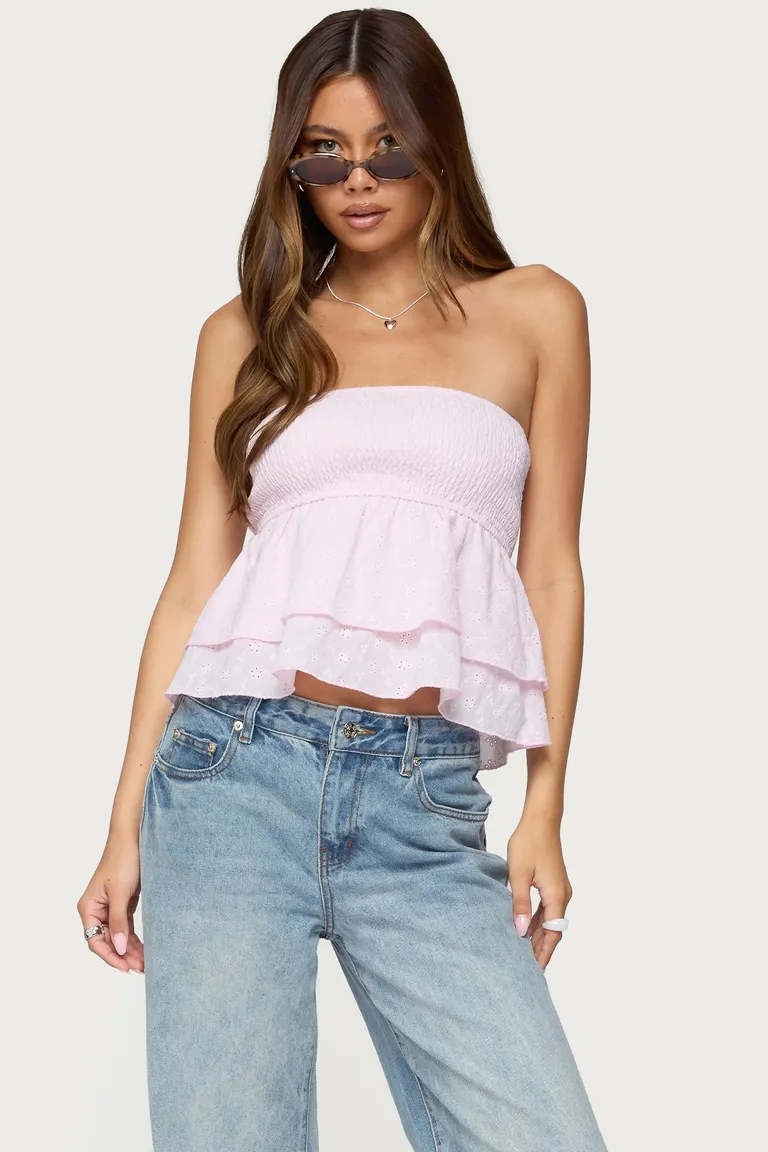 Top strapless ojal toria de Edikted en Tops para argentina
