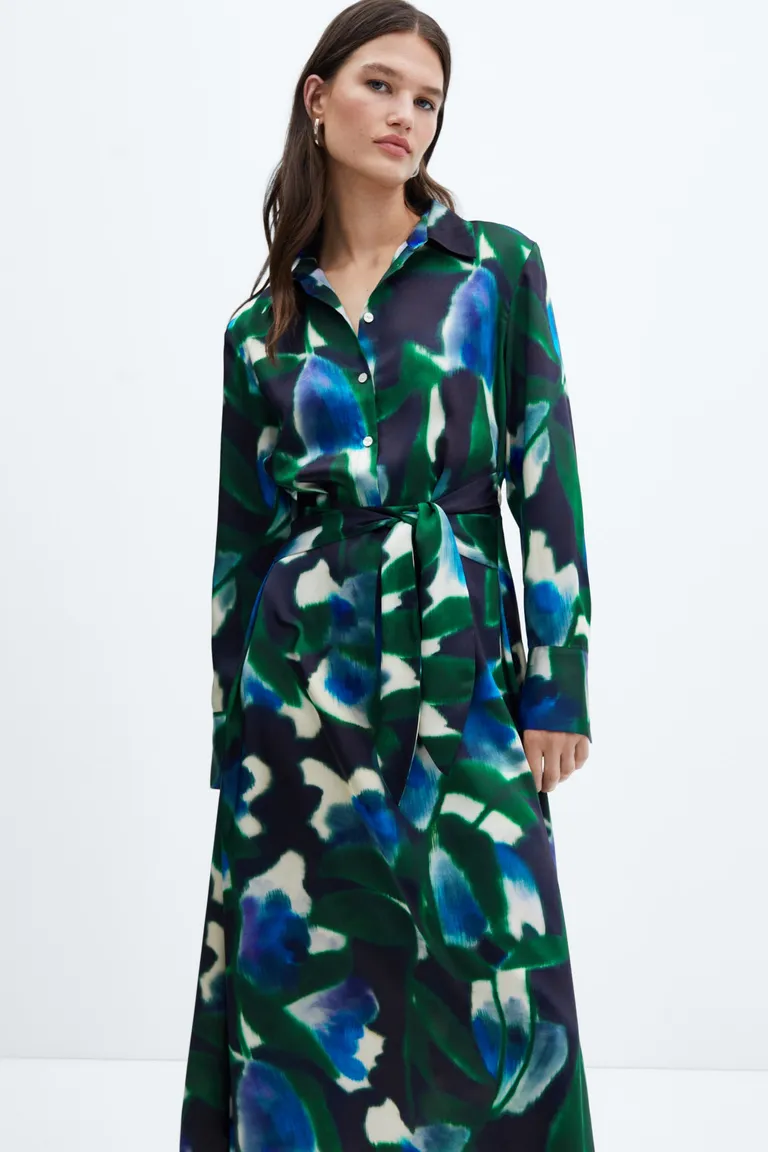 Vestido camisero estampado de Mango en Vestidos para argentina