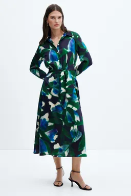 Vestido camisero estampado de Mango en Vestidos para argentina