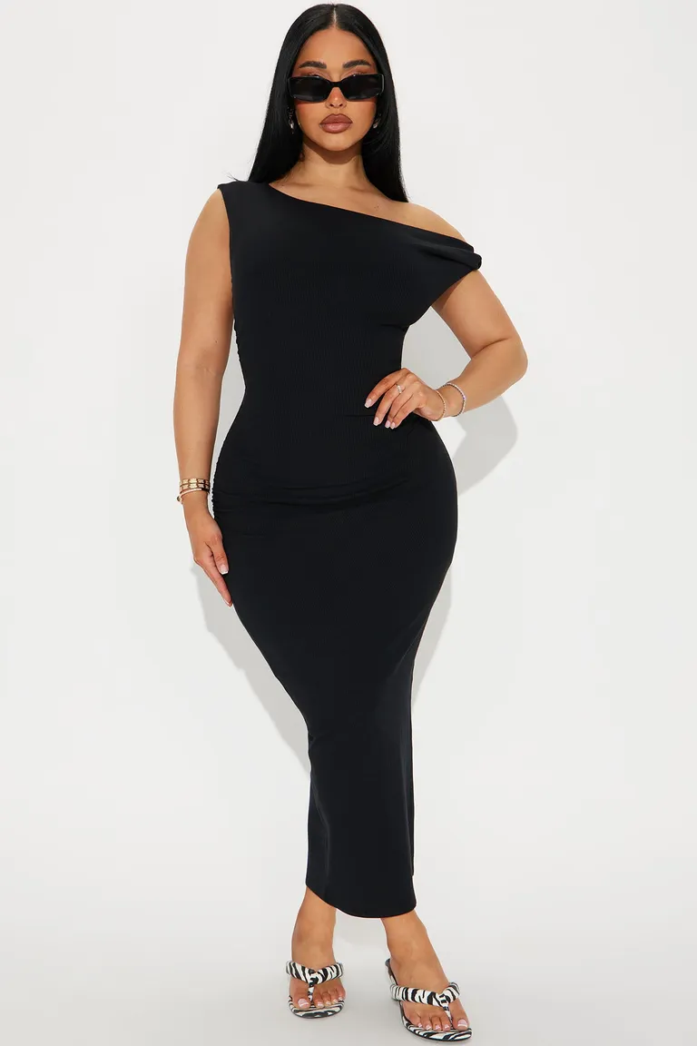 Vestido midi nina escote bardot de Fashion Nova en Vestidos para argentina