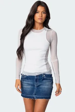 Top musculosa red superpuesta de Edikted en Tops para argentina