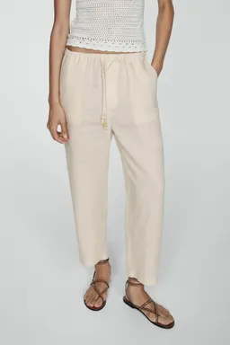 Pantalón lino de Mango en Pantalones para argentina