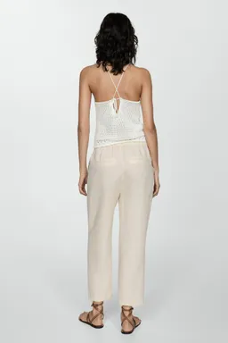Pantalón lino de Mango en Pantalones para argentina