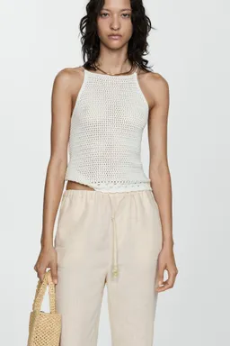 Pantalón lino de Mango en Pantalones para argentina