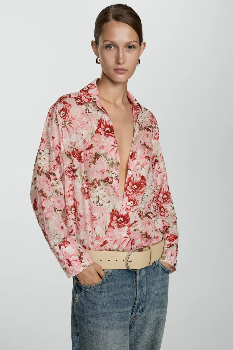 Camisa estampada algodón de Mango en Camisas para argentina