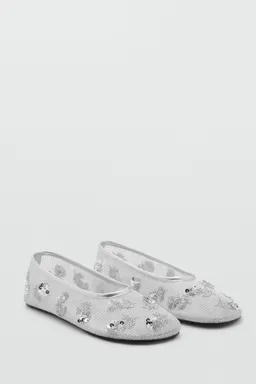 Bailarinas mesh lentejuelas bordadas de Mango en Ballerinas para argentina
