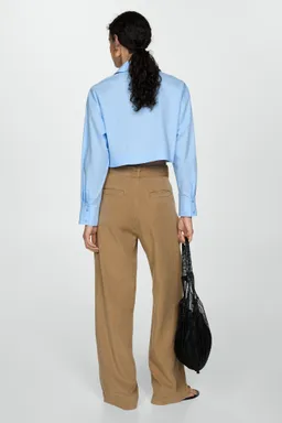 Camisa crop cuello polo de Mango en Camisas para argentina
