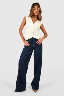Jean pata elefante tiro alto de Boohoo en Pantalones para argentina