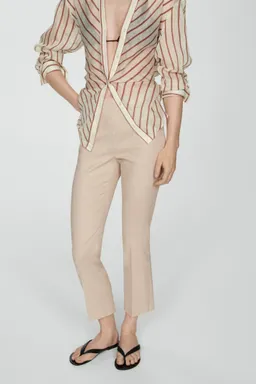 Pantalón flare lino de Mango en Pantalones para argentina