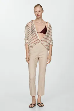 Pantalón flare lino de Mango en Pantalones para argentina
