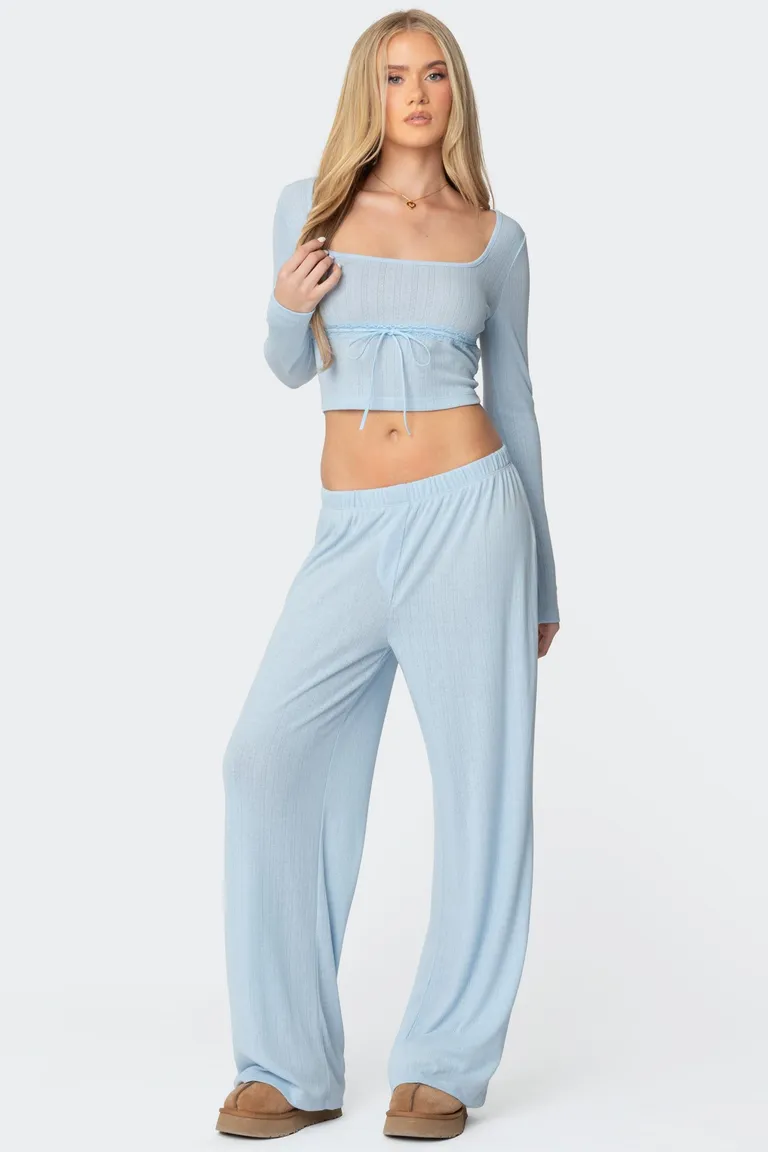 Pantalón ren pointelle de Edikted en Pantalones para argentina