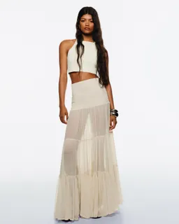 Falda maxi plisada de Bershka en Faldas para argentina