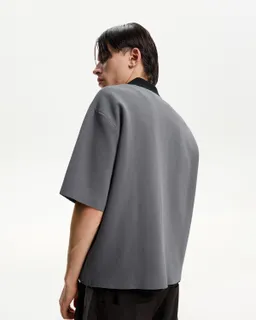 Camisa boxy estampada con cremallera de Bershka en Camisas para argentina