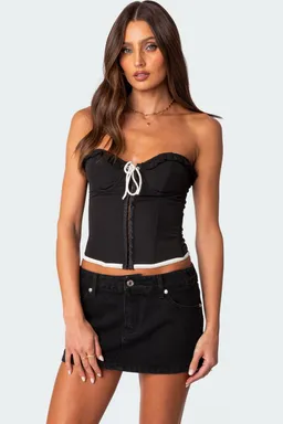 Corset abbey con lazos de Edikted en Tops para argentina