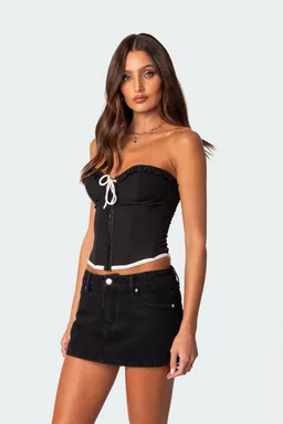 Corset abbey con lazos de Edikted en Tops para argentina