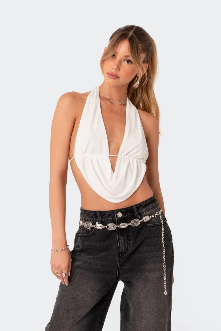 Crop top halter espalda descubierta de Edikted en Tops para argentina