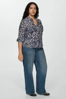 Camisa estampada lyocell de Mango en Camisas para argentina