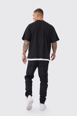 Cargo skinny puño elástico de Boohooman en Pantalones para argentina