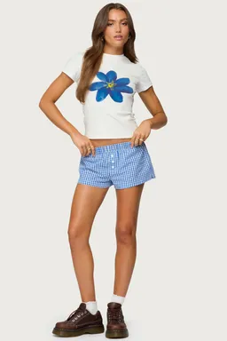 Remera marelle con estampa floral de Edikted en Remeras para argentina