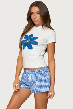 Remera marelle con estampa floral de Edikted en Remeras para argentina