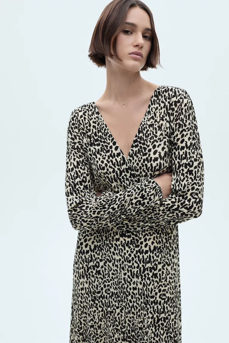 Vestido largo estampado leopardo de Mango en Vestidos para argentina