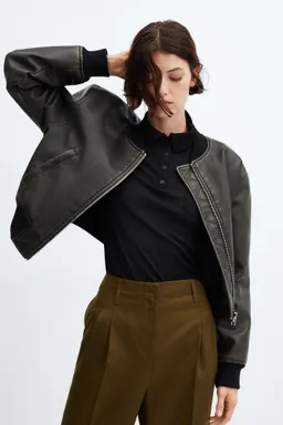 Pantalón pinzas tiro alto de Mango en Pantalones para argentina
