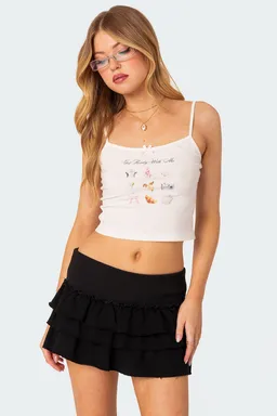Musculosa con estampa gráfica de Edikted en Tops para argentina