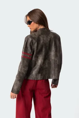 Campera cuero sintético lavado thunder de Edikted en Chaquetas para argentina