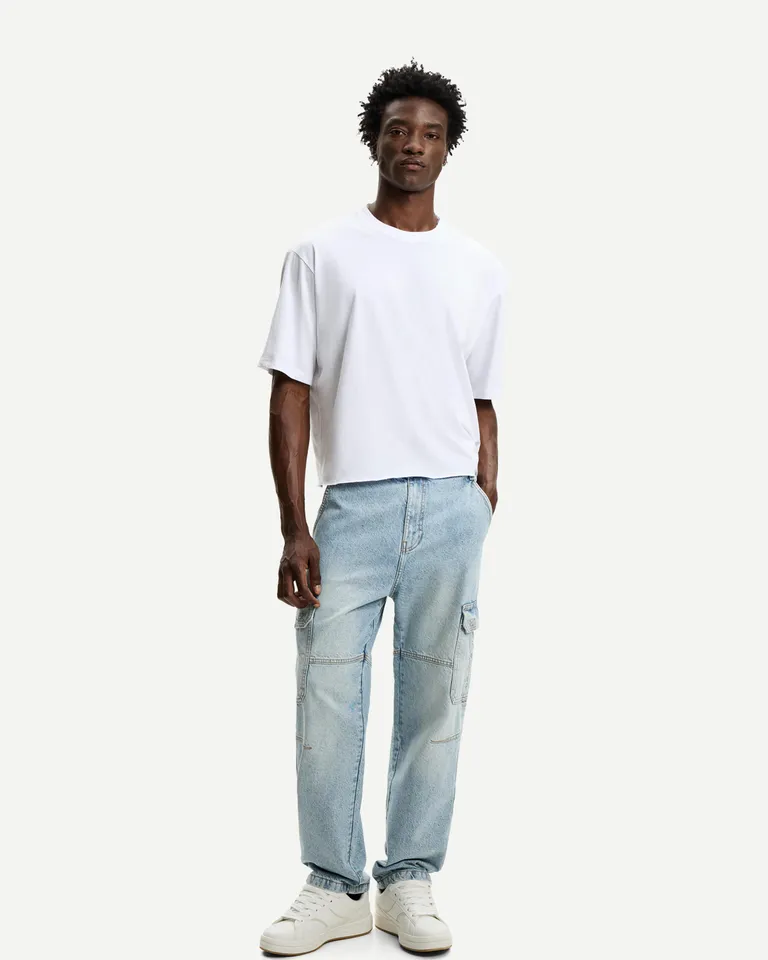 Jeans cargo holgado de Bershka en Pantalones para argentina