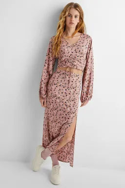 Falda midi estampada de Mango Teen en Faldas para argentina